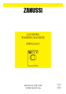 Manual de uso Zanussi ZWG 3107 Lavadora