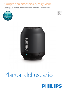 Manual de uso Philips BT50W Altavoz