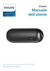 Manuale Philips BT6000W Altoparlante