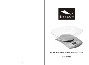 Manual Sytech SY-BS510 Kitchen Scale