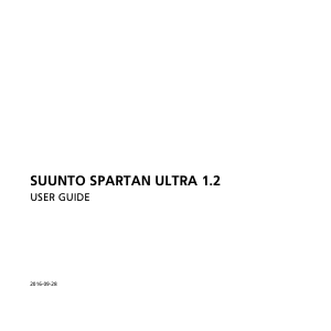 Bruksanvisning Suunto Spartan Ultra 1.2 Sportklocka