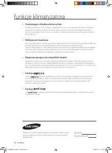 Instrukcja Samsung AVXWBH071EE Klimatyzator