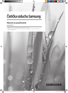 Návod Samsung AX47R9080SS/EU Čistička vzduchu