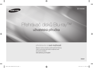 Návod Samsung BD-ES5000 Blu-ray prehrávač