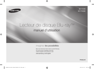 Manual Samsung BD-F5500 Leitor de blu-ray