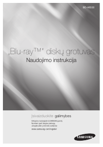 Vadovas Samsung BD-H6500 Blu-ray leistuvas