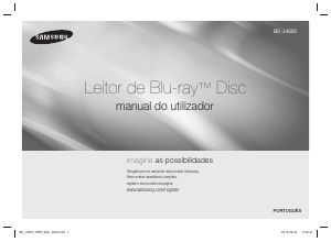 Manual Samsung BD-J4500 Leitor de blu-ray