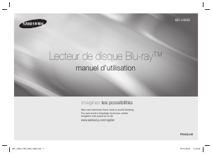 Mode d’emploi Samsung BD-J4500 Lecteur de blu-ray