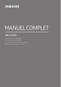 Mode d’emploi Samsung UBD-M7500 Lecteur de blu-ray