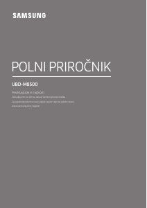 Priročnik Samsung UBD-M8500 Predvajalnik Blu-ray