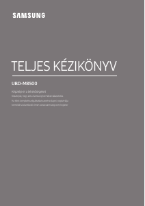 Használati útmutató Samsung UBD-M8500 Blu-ray lejátszó