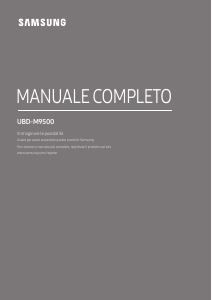 Manuale Samsung UBD-M9500 Lettore blu-ray