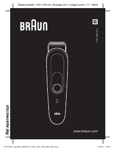 Manuale Braun MGK 7320 Regolabarba