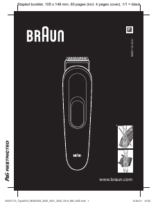 Mode d’emploi Braun MGK 3335 Tondeuse à barbe