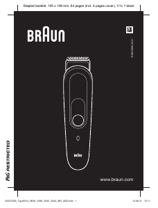 Brugsanvisning Braun MGK 3345 Skægtrimmer