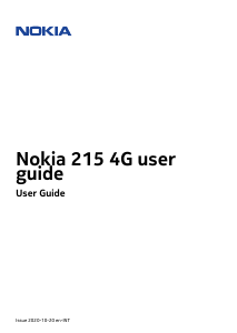 Handleiding Nokia 215 4G Mobiele telefoon