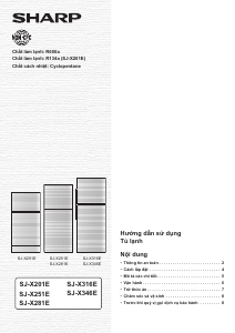 Handleiding Sharp SJ-X316E Koel-vries combinatie