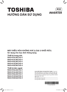 Hướng dẫn sử dụng Toshiba RAS-H10L3KCVG-V Máy điều hòa không khí