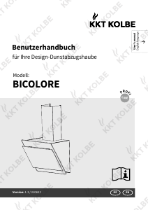 Bedienungsanleitung KKT Kolbe BICOLORE906S Dunstabzugshaube