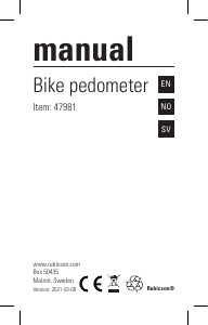 Bruksanvisning Rubicson 47981 Cykeldator