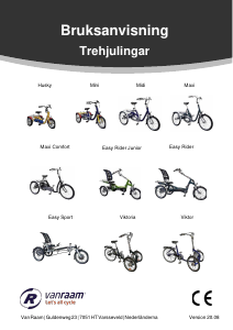 Bruksanvisning Van Raam Midi Trehjuling
