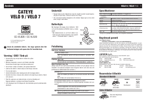 Bruksanvisning Cateye CC-VL520 Velo 7 Cykeldator