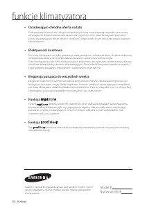 Instrukcja Samsung AVXWVH028EE Klimatyzator
