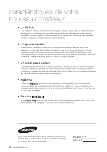 Mode d’emploi Samsung AVXWVH036EE Climatiseur
