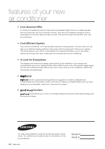 Manual Samsung NH036VHXEA Air Conditioner