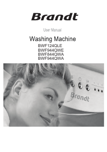 Manual Brandt BWF944QWE Washing Machine