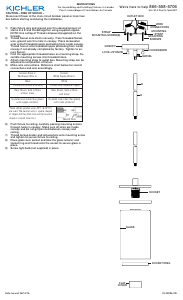 Manual de uso Kichler 43996NI Crosby Lámpara