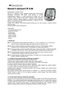 Manuál CicloSport CicloMaster CM 4.4A Cyklistický tachometr