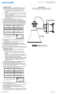 Handleiding Kichler 45512OZL18 Keiran Lamp