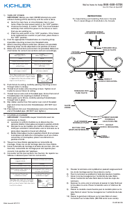 Handleiding Kichler 43169OZL18 Monroe Lamp