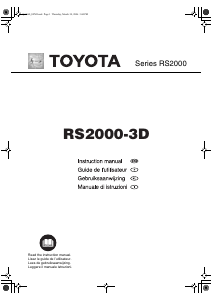 Manuale Toyota RS2000 3-D Macchina per cucire