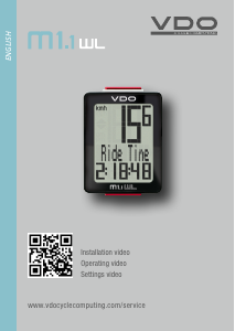 Manual VDO M1.1 WL Cycling Computer