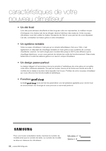 Mode d’emploi Samsung NH028NHXEA Climatiseur