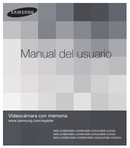 Manual de uso Samsung SMX-C200BN Videocámara