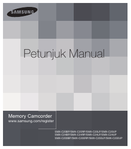 Panduan Samsung SMX-C200BP Kamera Perekam