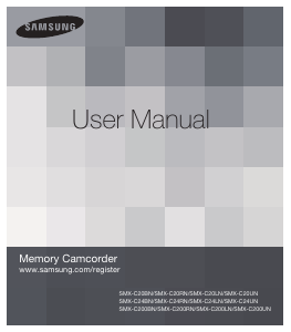 Manual Samsung SMX-C200RN Camcorder