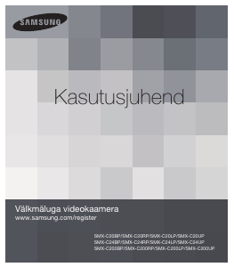 Kasutusjuhend Samsung SMX-C20BP Videokaamera