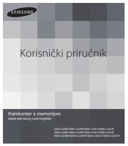 Priručnik Samsung SMX-C20RP Videokamera