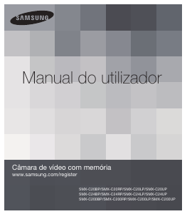 Manual Samsung SMX-C24BP Câmara de vídeo