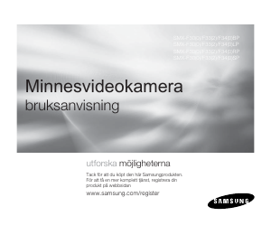 Bruksanvisning Samsung SMX-F300BP Videokamera