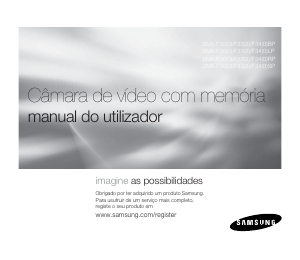 Manual Samsung SMX-F33BP Câmara de vídeo
