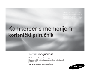Priručnik Samsung SMX-F34BP Videokamera
