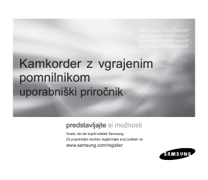 Priročnik Samsung SMX-F34RP Prenosna kamera