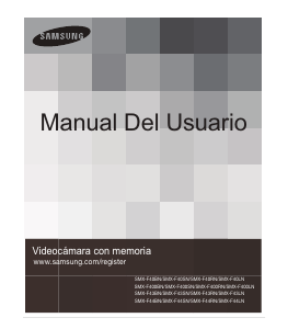 Manual de uso Samsung SMX-F400RN Videocámara