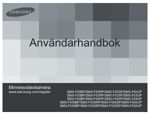 Bruksanvisning Samsung SMX-F500RP Videokamera