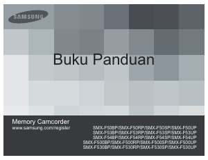 Panduan Samsung SMX-F50BP Kamera Perekam